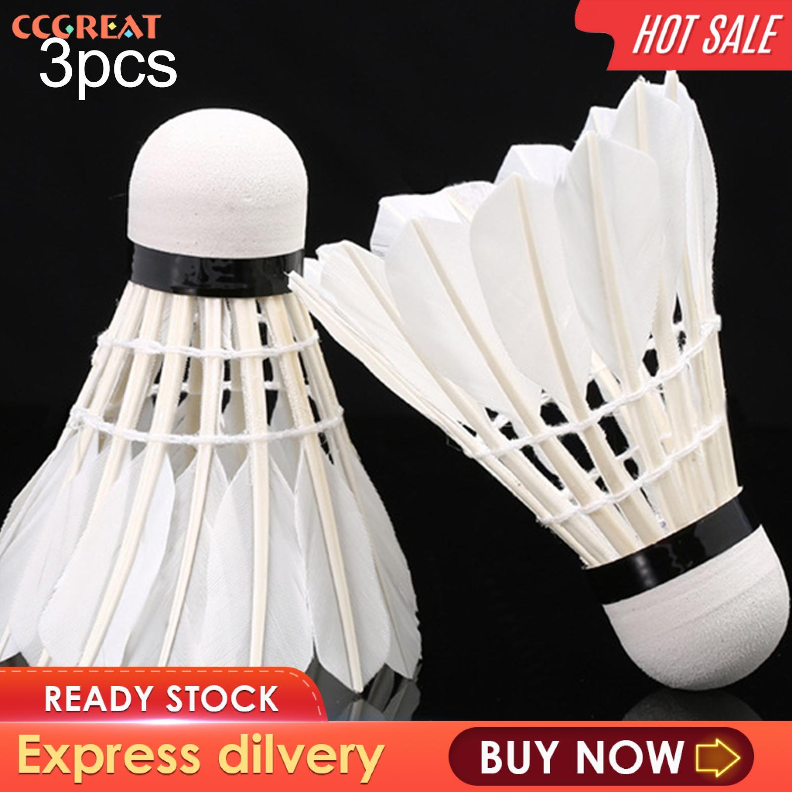 CCGREAT 3x Badminton Shuttlecocks Badminton Ball for Recreational Game Play Practice