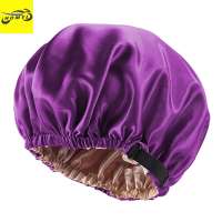 Homyl Adjustable Satin Silk Bonnet Night Sleeping Hat For Long Curly Natural Hair