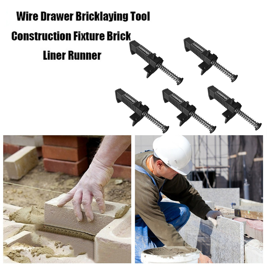 5 cái bricklaying công cụ xây dựng lót tường xây dựng xây dựng khung dây gạch lót Runner dây ngăn kéo Fixer lịch thi đấu xây dựng công cụ
