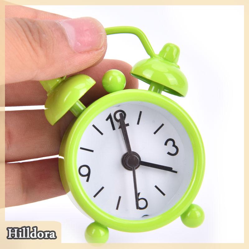 [Hilldora] Đồng hồ báo thức mini đồng hồ thạch anh kỹ thuật số để bàn CHUÔNG ĐÔI số tròn điện tử