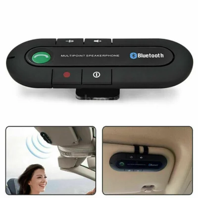 Universal Bluetooth Car Kit Wireless Handsfree Speaker Phone In Car Speakerphone Audio Stereo Music Receiver