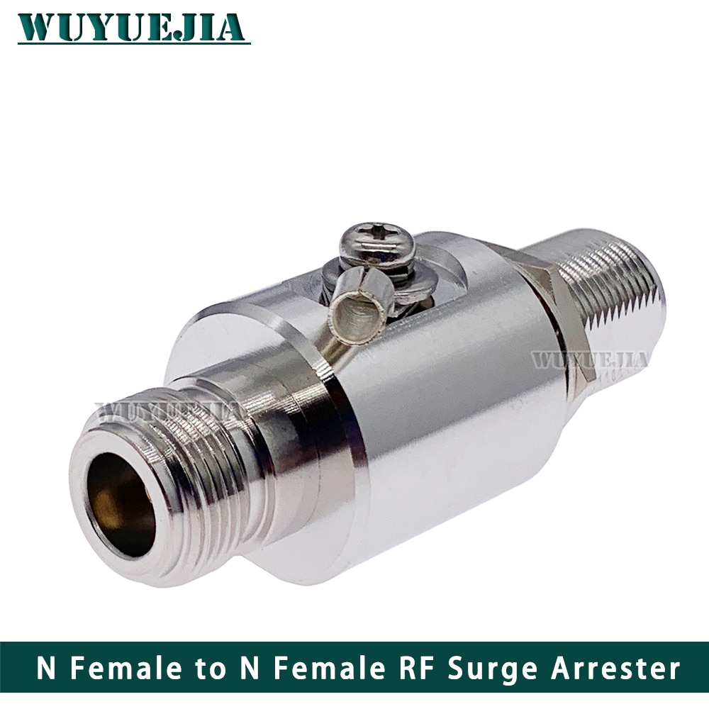 【Chat-support】 N Type Female To Female Gas Discharge Protection N Coaxial Lightning Arrestor Surge Protector For Ham Cb Wlan Wifi 50ohm