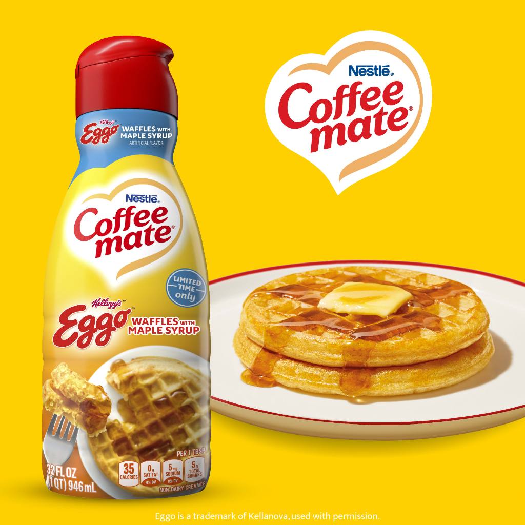 KEM SỮA LỎNG VỊ BÁNH EGGO MAPLE & SIRO LÁ PHONG Coffee Mate Liquid Coffee Creamer, Maple Syrup, 946ml (32 oz) - SẢN PHẨM RẤT ĐƯỢC ƯA CHUỘNG TRÊN THỊ TRƯỜNG KHÁCH YÊU TRẢI NGHIỆM THỬ NHÉ SẢN PHẨM TỐT CHẤT LƯỢNG CAO