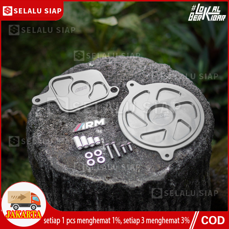 ARM COVER CVT AEROX NEW ALUMINIUM Harga 169,000 rupiah*Gratis Ongkir