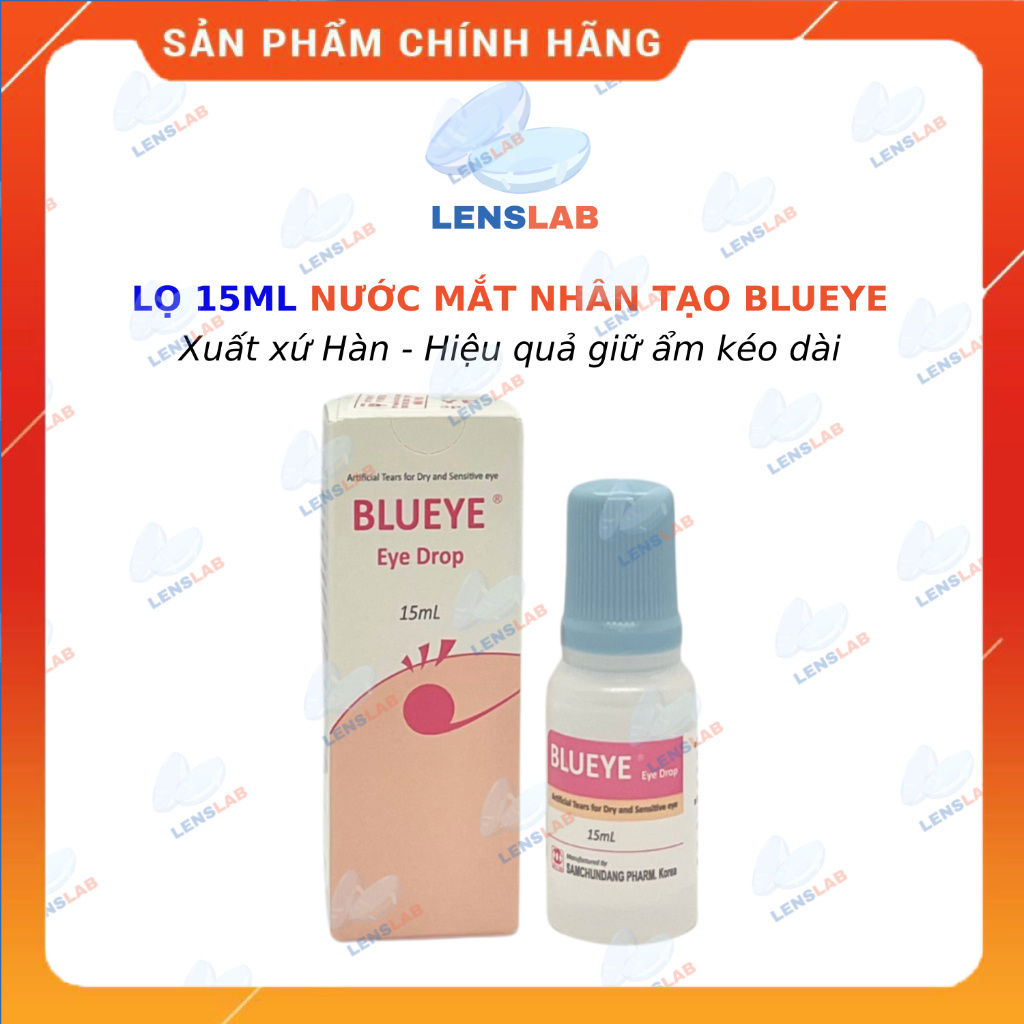 1 Chai Nước Mắt Nhân Tạo BLUEYE Xuất xứ Hàn Quốc - Hàng Chính Hãng