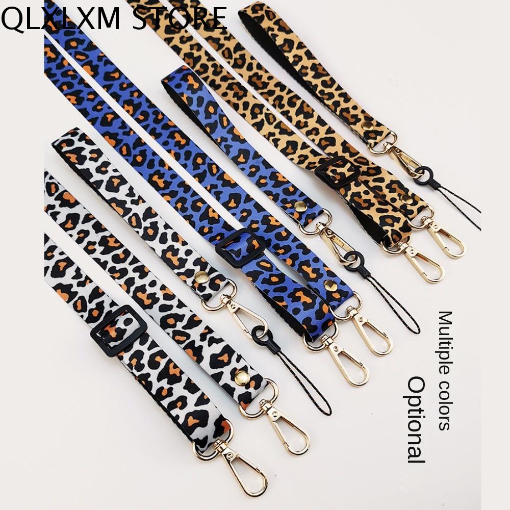 QLXLXM In da báo In da báo dây đeo điện thoại di động Đeo Chéo Có thể điều chỉnh Dây đeo điện thoại kiểu da báo Dây thời trang Chống mất Dây đeo cổ điện thoại da báo Dây đeo cổ