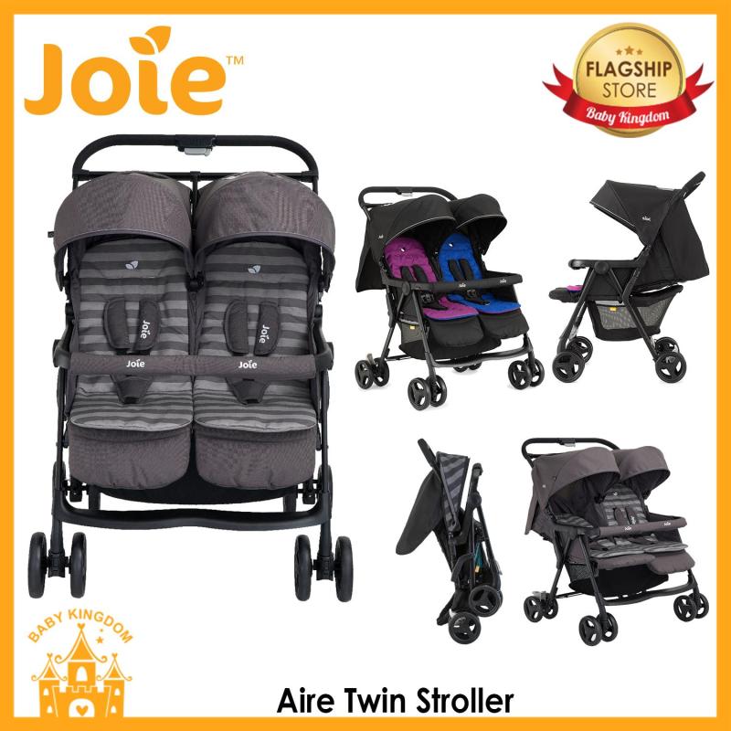 Joie Aire Twin Stroller (Rosy & Sea / Dark Pewter) Singapore