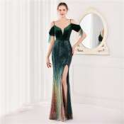 Noble Queen Sequin Mermaid Gown - 