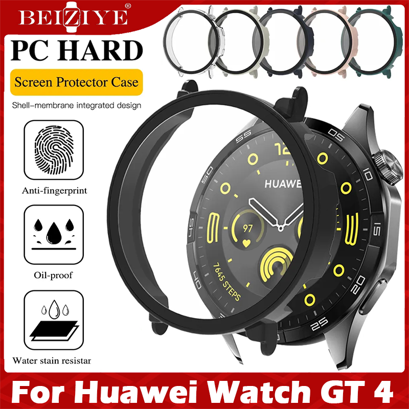Kính + Vỏ cho đồng hồ For huawei watch GT 4 41mm 46mm Vỏ Accessoroy PC