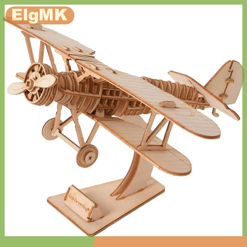 ElgMK Laser cắt DIY tàu thuyền đồ chơi lắp ráp mô hình 3D câu đố bằng gỗ đồ chơi