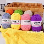 Sợi bông Sữa chải kỹ 4 sợi vintlook, sợi búp bê Hàn Quốc, sợi em bé và trẻ em, móc móc, sợi tự làm, vật liệu bán buôn