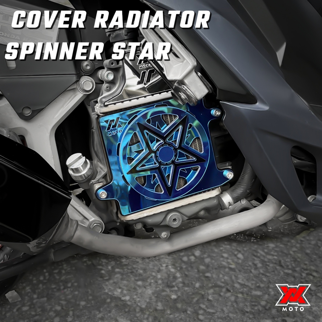 Avmoto Radiator Cover Spinner Star Star Vario Nmax Aerox Lexi Stylo Pcx Adv Yamaha Honda 125/150/160 Harga 115,000 rupiah*Gratis Ongkir