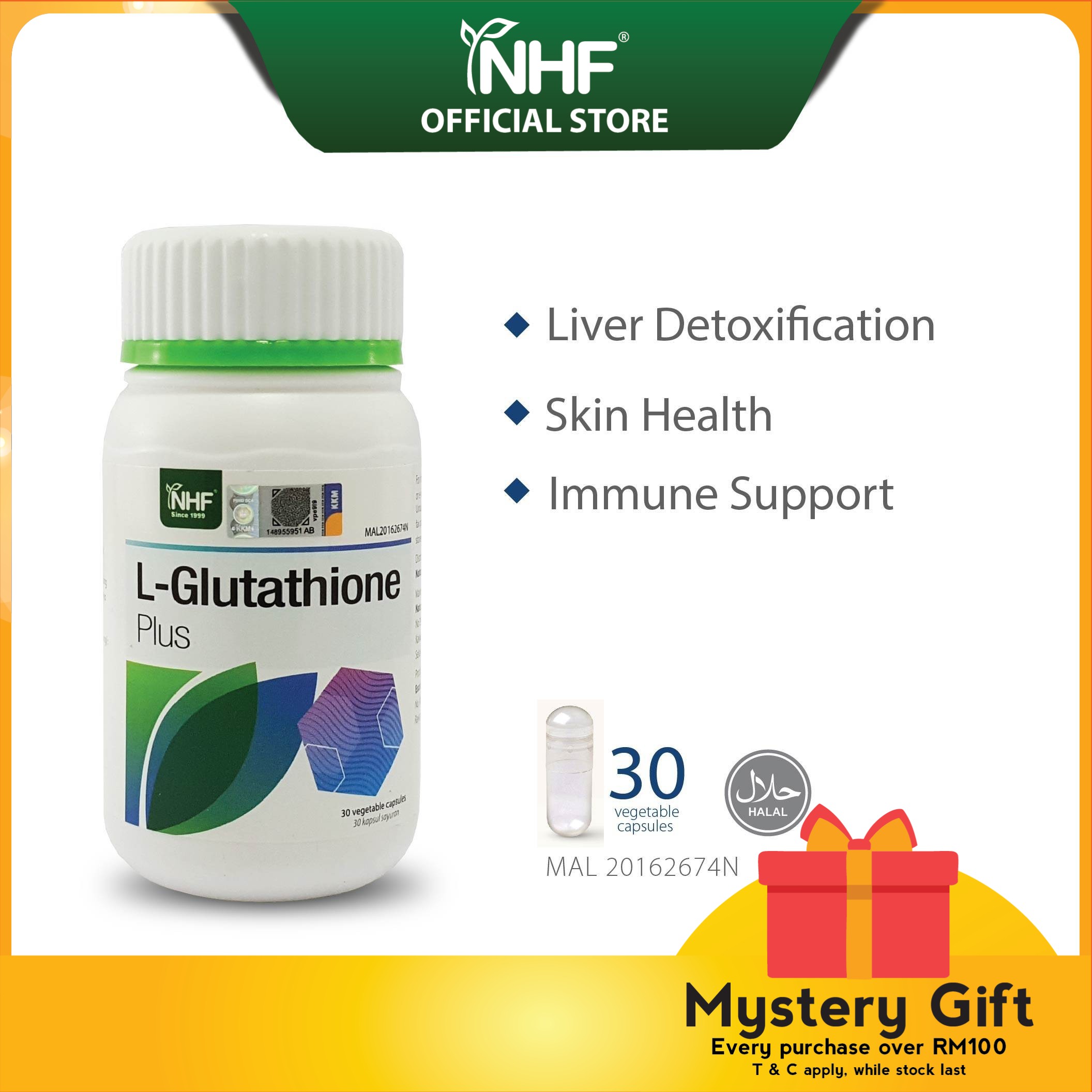 NHF L-Glutathione Plus (10/30 Capsules)