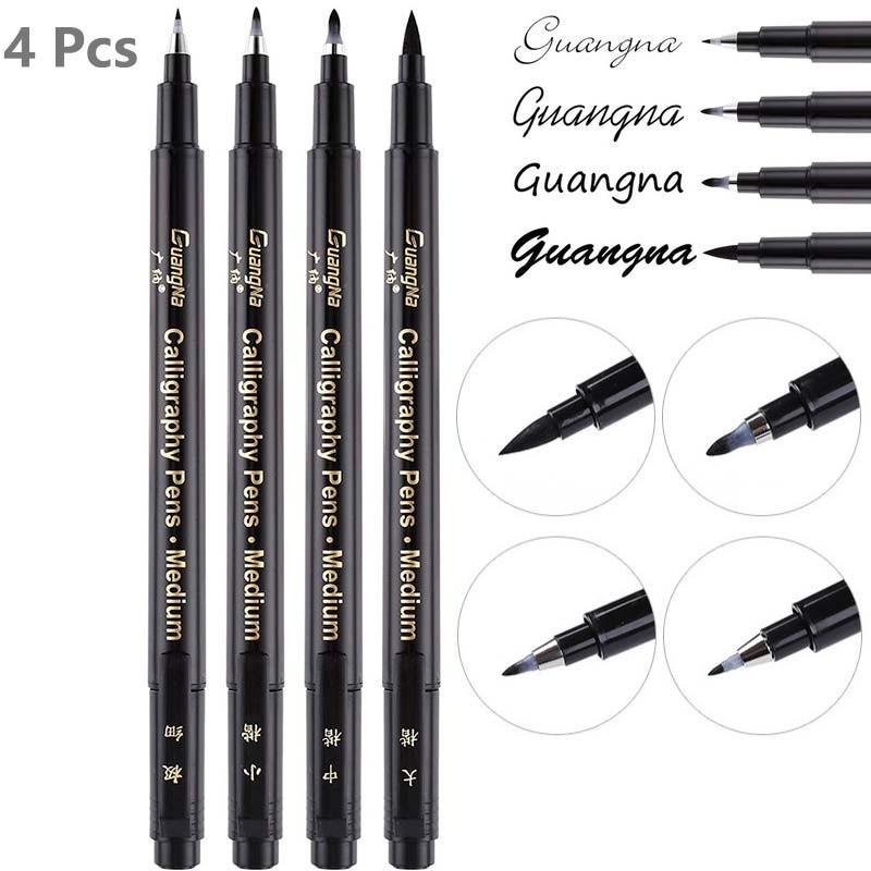 5Pcs/Set Calligraphy Art Marker Pens Brush Pen Art Marker Craft Supplies Art Writing Office Supplies