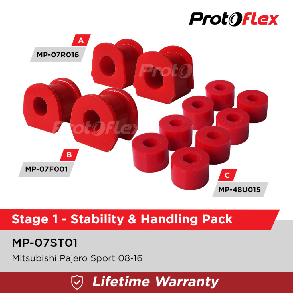 Protoflex Stage 1 Stability & Handling Pack for Pajero Sport 08-16 Harga  700,000 Ringgit*Penghantaran Percuma