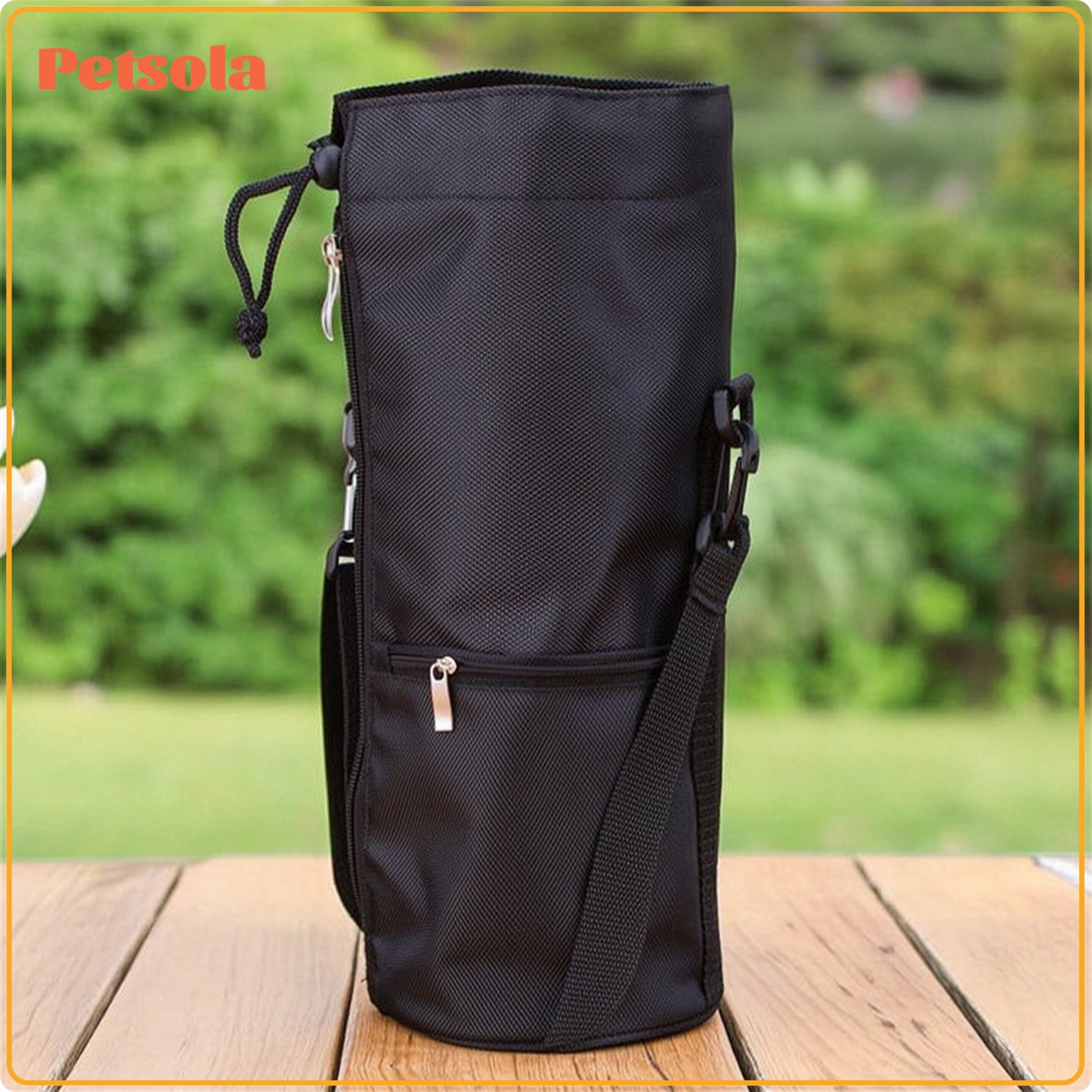 petsola Shielding Water Bottle Sleeve with Strap Adjustable Bottle Carry Case with Pocket Secure Holder Comfortable for Everyday Transport ราคา 239 บาท*ส่งฟรี