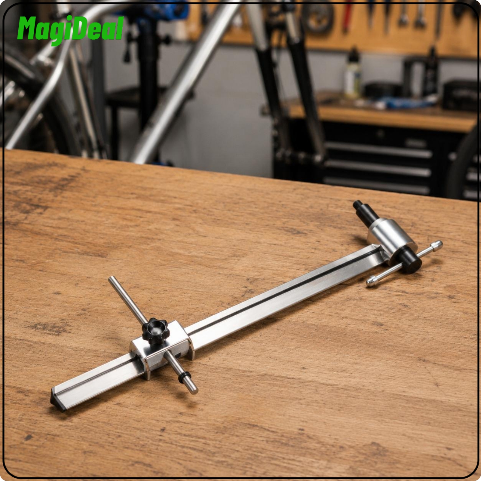 MagiDeal M10 Two-Wheeler Rear Derailleur Alignment Tool Adjustable Derailleur Hanger Alignment Tool Silver Finish 360° Rotation Giá 732,617 Đồng*Miễn phí vận chuyển