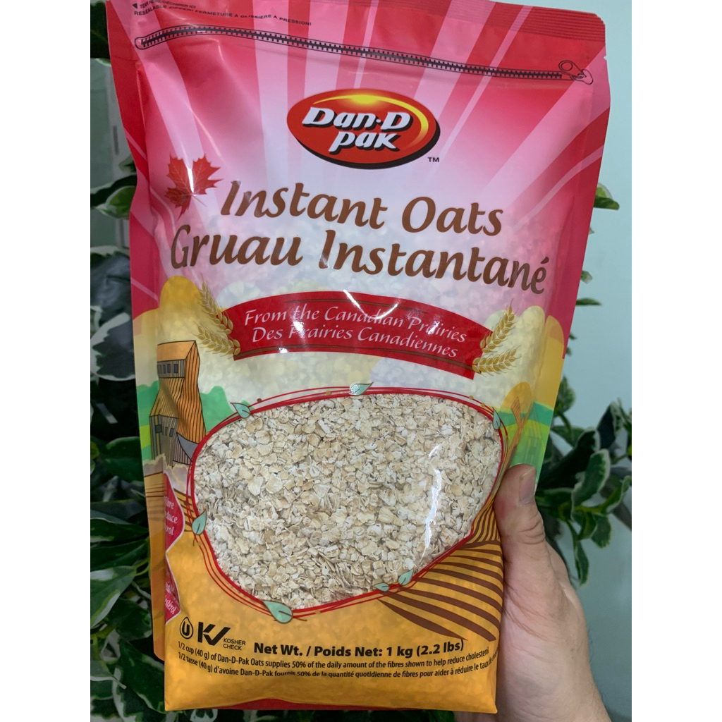 YẾN MẠCH CÁN VỠ DAN D PAK ++ TÚI HỒNG LỚN 1 Kg + CANADA Instant Oats GRUAU INSTANTANE - SIÊU TIẾT KIỆM - SẢN PHẨM RẤT CHẤT LƯỢNG, SHOP CHỌN LỌC KĨ TRƯỚC KHI ĐẾN TAY KHÁCH HÀNG, HÀNG CHUẨN ĐẢM BẢO ĐƯỢC ƯA CHUỘNG TRÊN THỊ TRƯỜNG