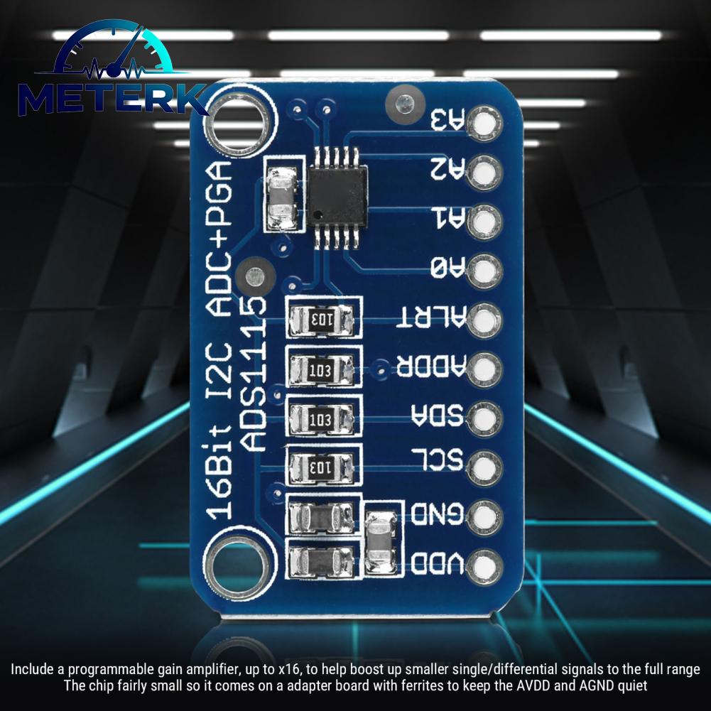 Meterk 2 Set ADC 16 Bit I2C ADC Development Board Analog to Digital Converter Module for Micro Controller ราคา 143 บาท*ส่งฟรี