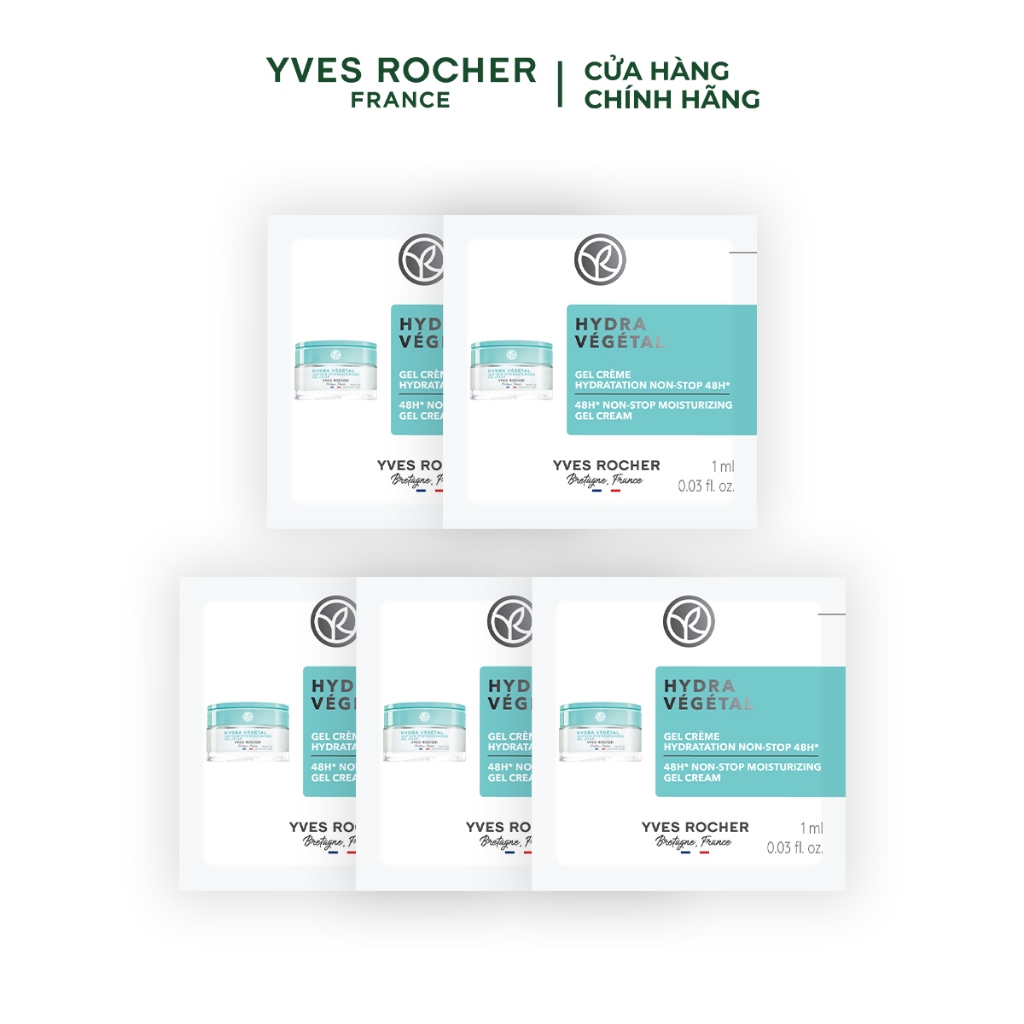 Set kem dưỡng da cấp ẩm liên tục 48 giờ Yves Rocher Hydra Vegetal 1ml