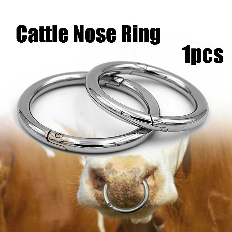 Bull Cow Bovine Nose Ring Stainless Steel Farm Ani... – Vicedeal - View #4