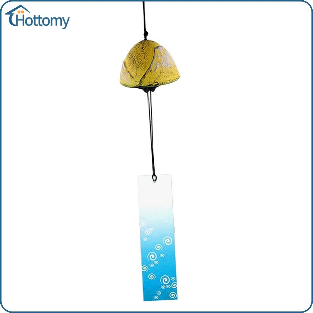 Blesiya Creative Japanese Iron Wind-bell Temple Wind-chime Round-Shaped Yellow 4 ราคา 75 บาท*ส่งฟรี