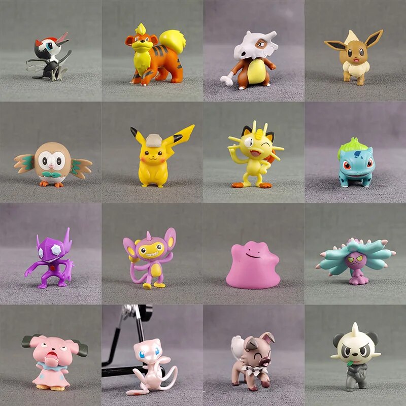 [Rlz8] Anime figuren Pokemon 4cm Charmander litten Pikachu rowlet treecko eevee Charizard popplio To