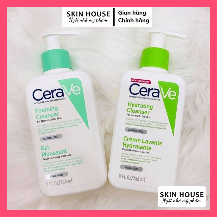 Sữa Rửa Mặt Cerave Foaming Facial Cleanser 236ml - Skinhouse