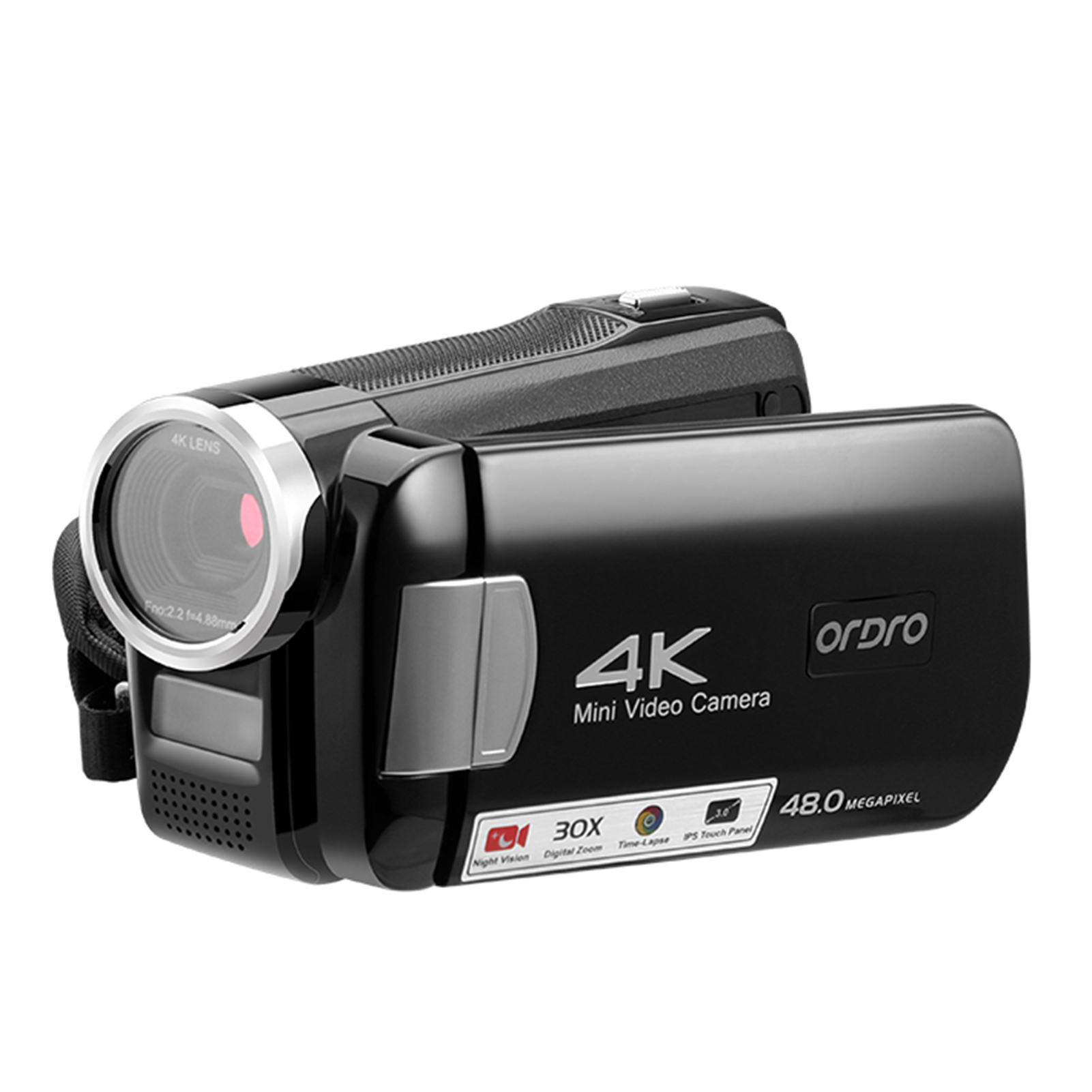 Ordro Video Camera Carry 48mp 30x Ir 4k Ir Vision 3.0 Inch Ips Camera Dv 48mp With Remote Dv 48mp 30x Huiop Dontz Kocan Ips Touchsn With Inches Toufa Eryue Vision Touch Screen Dsfen Lechnical ราคา 4,671 บาท*ส่งฟรี