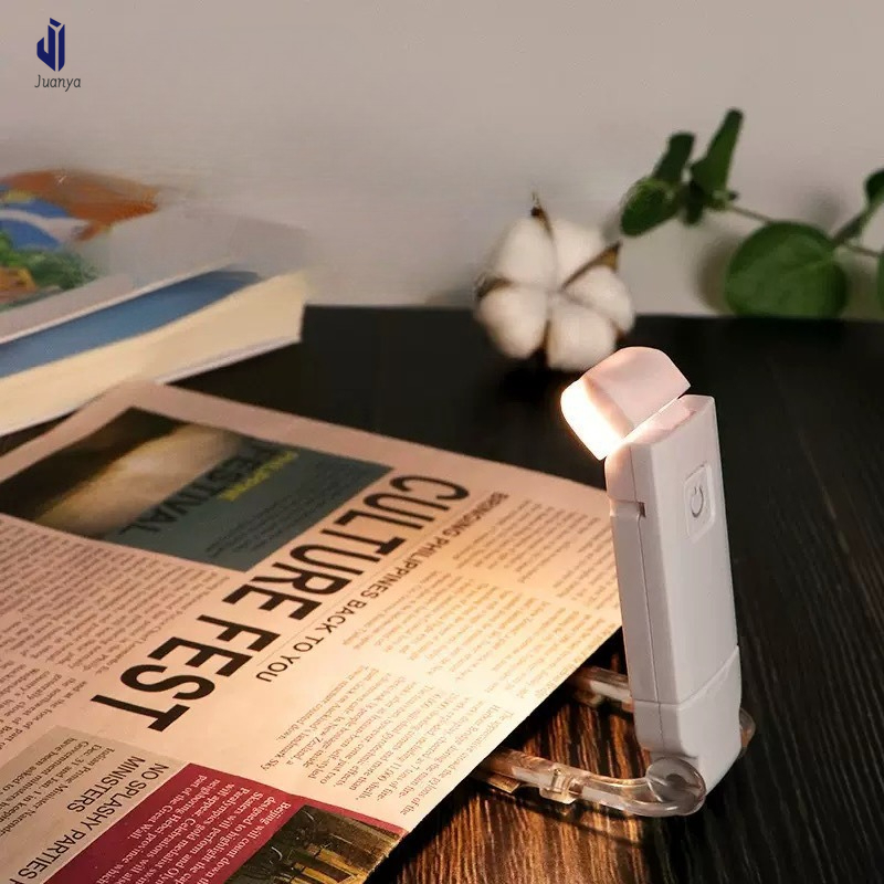 Juanya USB Mini bảo vệ mắt gấp sách Clip ánh sáng xách tay Đèn Đọc đơn giản bảo vệ mắt đèn đọc sách học sinh đèn đọc