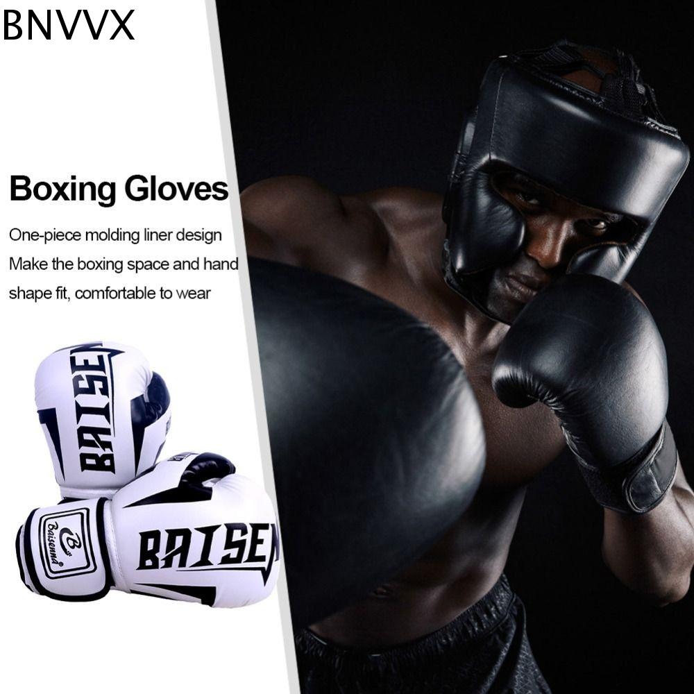 BNVVX 1 Paie of Da PU Găng tay đấm bốc 8 oz 10 oz Chống mài mòn Găng tay tập luyện Phụ kiện đấm bốc Độ dẻo dai tốt Găng tay đấm Đấm Bốc/tự do chiến đấu