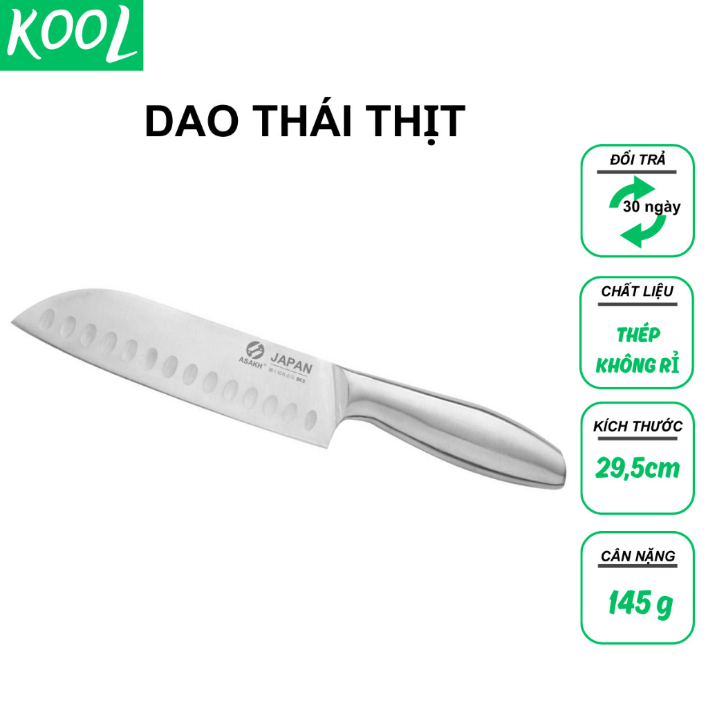 Dao làm bếp cao cấp kiểu vuông  dao thái thịt dao cắt thịt của Nhật - KOOL RB01800