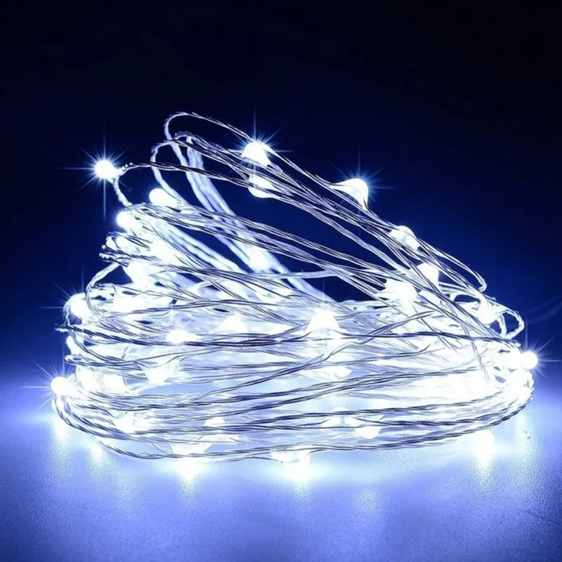 Battery Operated LED Fairy String Lights Copper Wire 1M 2M 5M 10M Flexible Indoor Outdoor Party Wedding Holiday Decor
