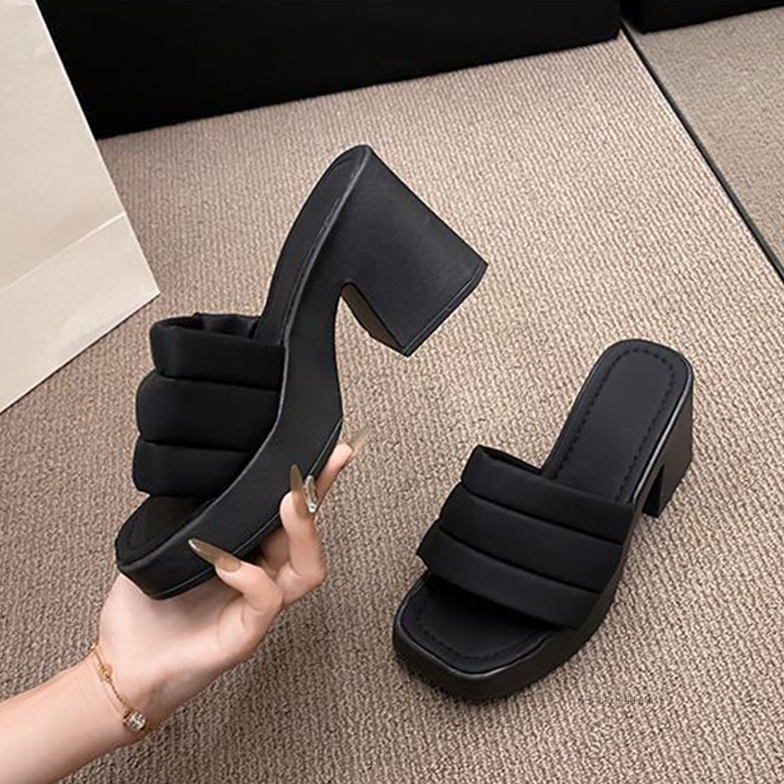 Giày cao gót mới đến dép dày cho phụ nữ dép không trượt cho phụ nữ JS-022-VN - 3