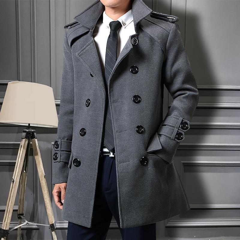 Mens coats hot sale double breasted