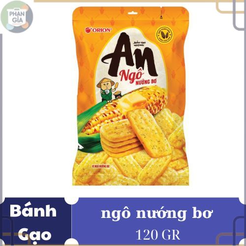 PG- BÁNH GẠO AN ORION VỊ NGÔ NƯỚNG BƠ GÓI 120GR - E