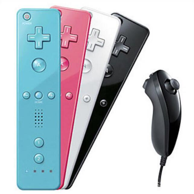 Built-In Motion Plus Wireless Remote Controller For Nintend Wii Nhuck