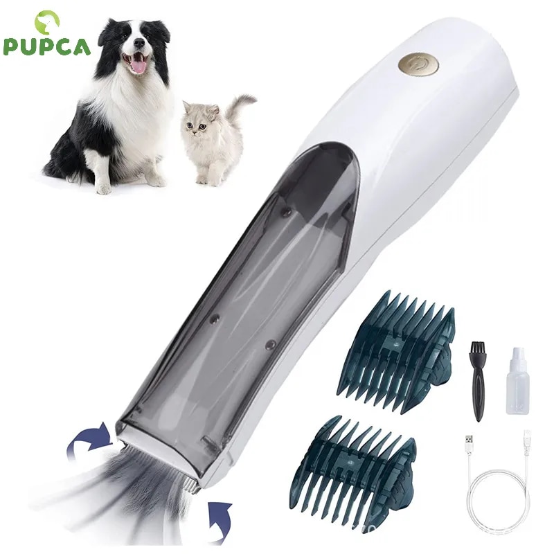 Portable Pet Vacuum hair Clipper 3 Speed Switch Rechargeable Dog hair Remover Grooming for Dog hairs and Cat Electric push shear ราคา 1,149 บาท*ส่งฟรี