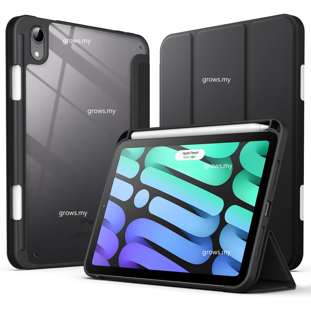 Antimicrobial Folio Flip Cover For Ipad Mini A17 Pro - Lightweight