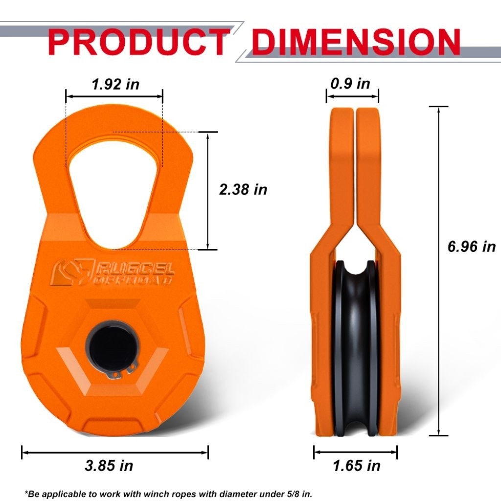 รอกทด​ รอกเปลี่ยนทิศทาง​ RUGCEL SNACH BLOCK 12T ราคา 1,680 บาท*ส่งฟรี