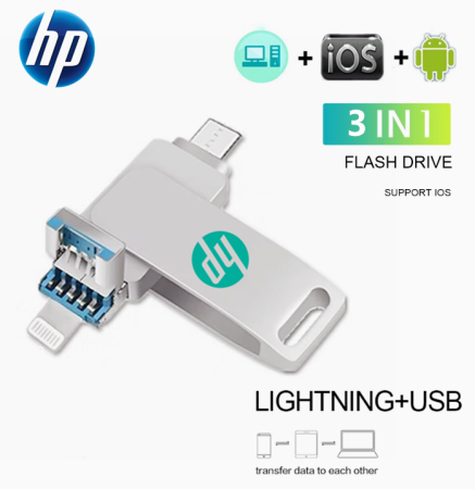 HP 512GB/1TB OTG Flash Drive for iOS Devices/Phones