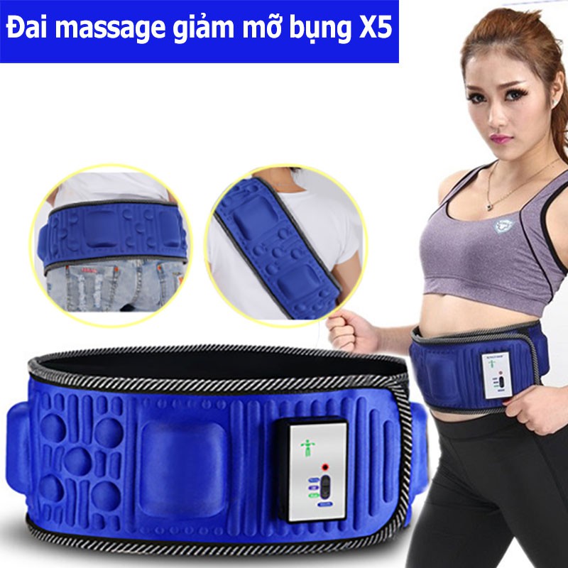 Đai massage x5 , máy đánh tan mỡ bụng , masage đa năng cao cấp-đai x5 massage cơ bụng