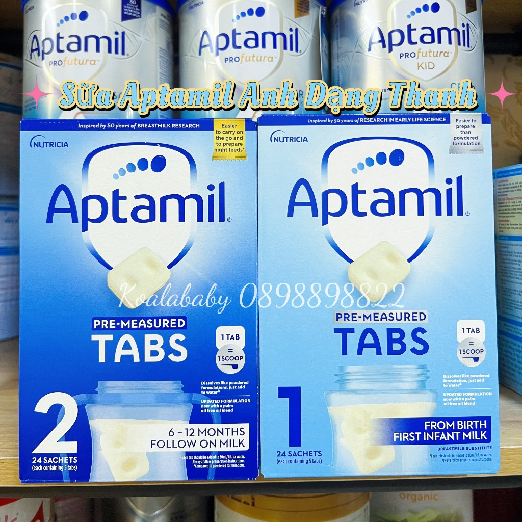 [Tách Lẻ] Sữa Thanh Aptamil Anh Quốc Cho bé từ 0-12 Tháng Tuổi