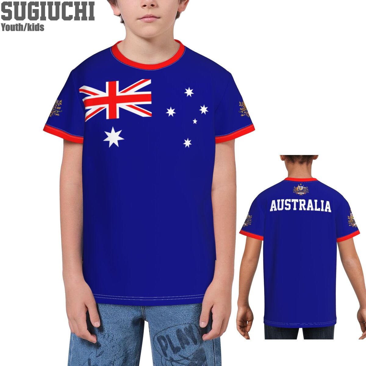 2025 New AdultCustom Name Number Australia Flag Emblem 3D T-shirts For Kids Youth Boy/Girl Tees jers