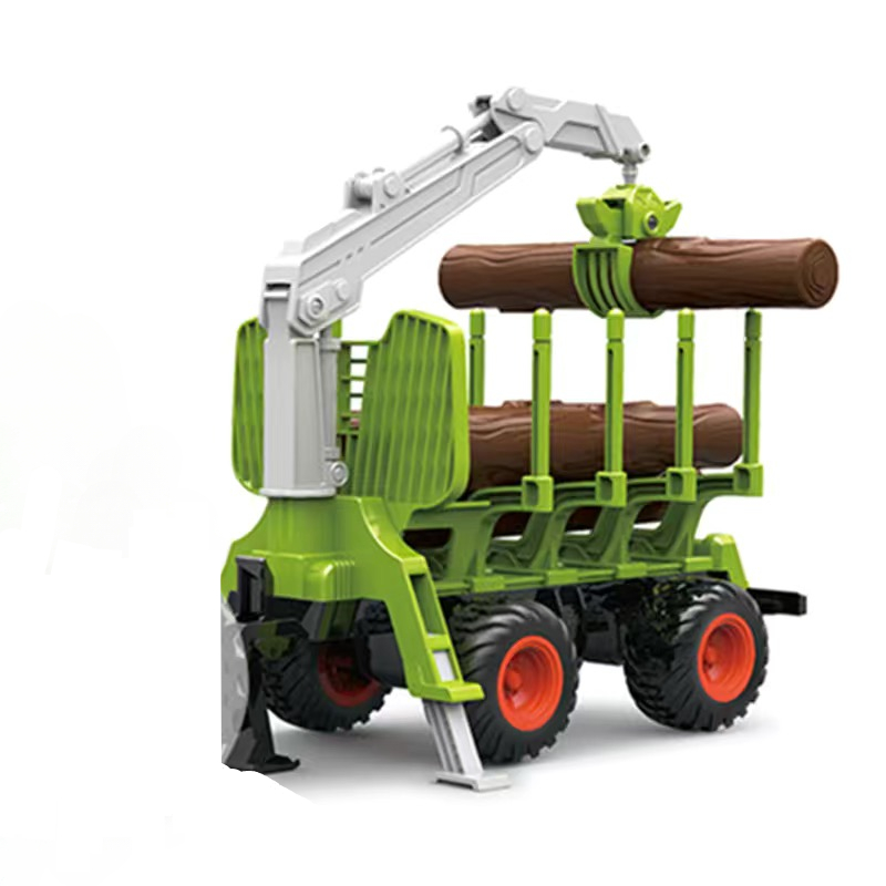 Tractor Toy Car Model Trailer And Accessories Simulation Children's Farmer Car - 8