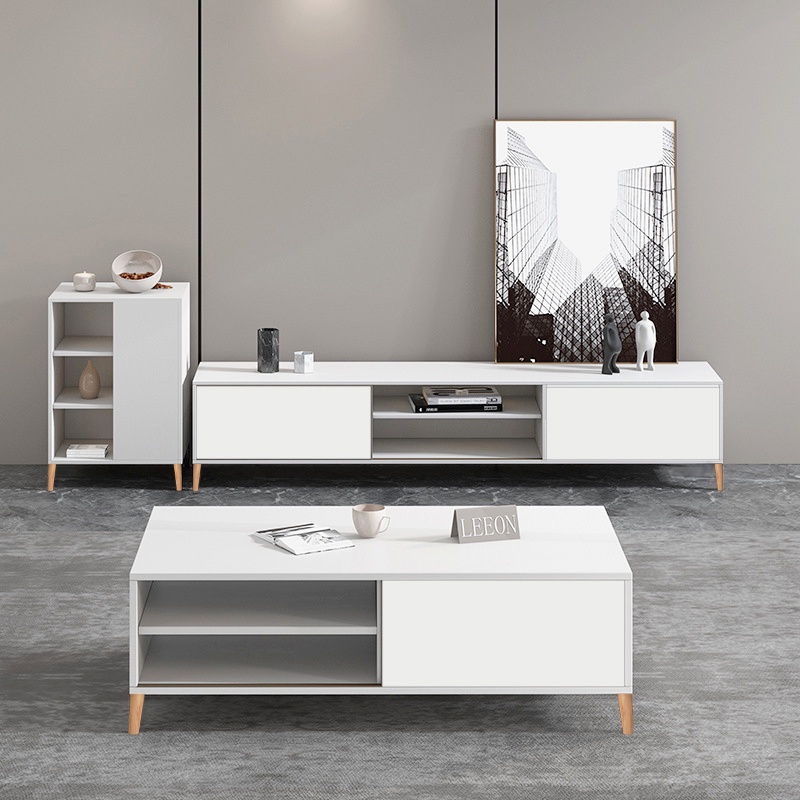 NES Tủ tivi để sàn nhà chất liệu gỗ MDF có ngăn kéo phong cách bắc âu hiện đại chống ẩm