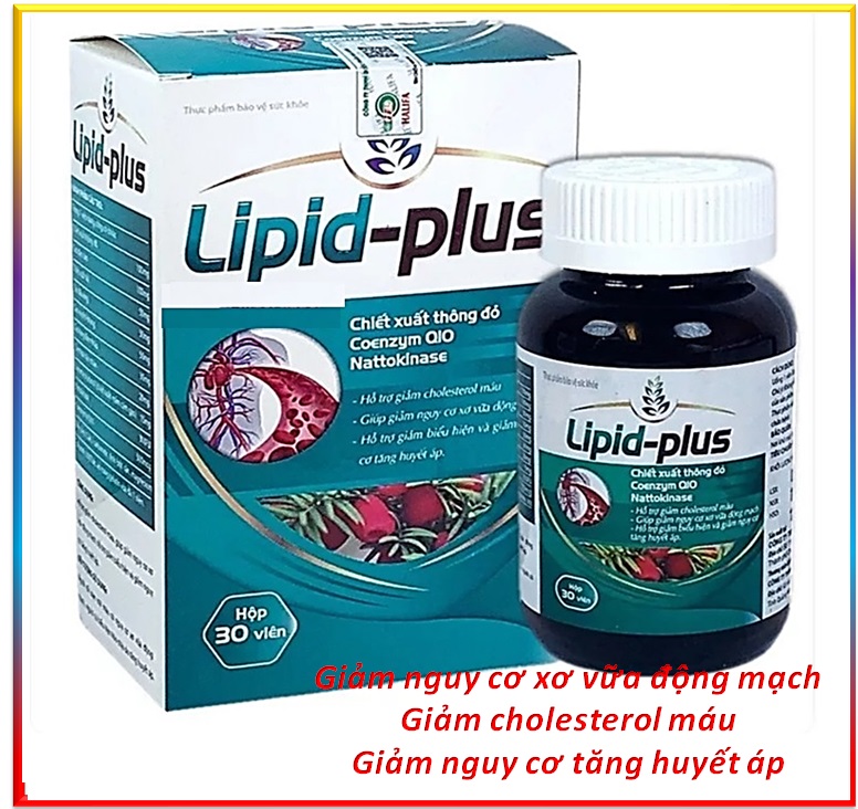 Viên Uống giảm Mỡ Máu Lipid Plus Hỗ Trợ giảm Cholestorol Máu