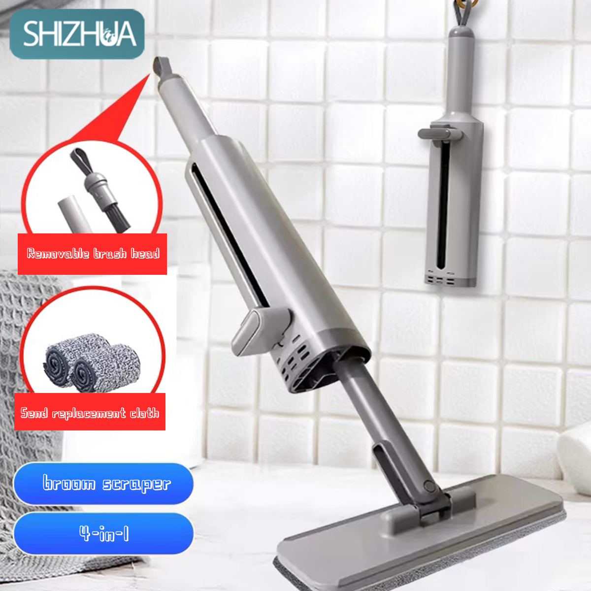 ไม้ถูพื้นขนาดเล็ก มินิม๊อบ ไม้ถูพื้นมินิ Mini Mop การดูดซับน้ำได้อย่างมีประสิทธิภาพ ห้องครัว ห้องน้ำ ห้องนั่งเล่น รถยนต์ ระเบียง การทำความสะอาด ราคา 131 บาท*ส่งฟรี