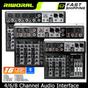 4-Channel Audio Mixer with Bluetooth and USB Recording