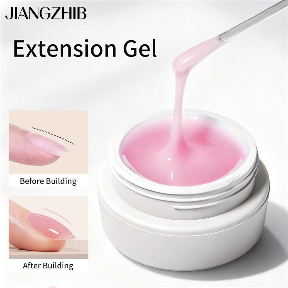 JIANGZHIB XEIJAYI เจลต่อเล็บคริสตัล เจลยูวีสำหรับต่อเติมเล็บ ธรรมชาติไร้ฟองอากาศ ติดเร็ว สีเปลือยโปร่งใส ไม่ต้องใช้แบบกระดาษ (paper form) สำหรับร้านทำเล็บโดยเฉพาะ ราคา 28 บาท*ส่งฟรี